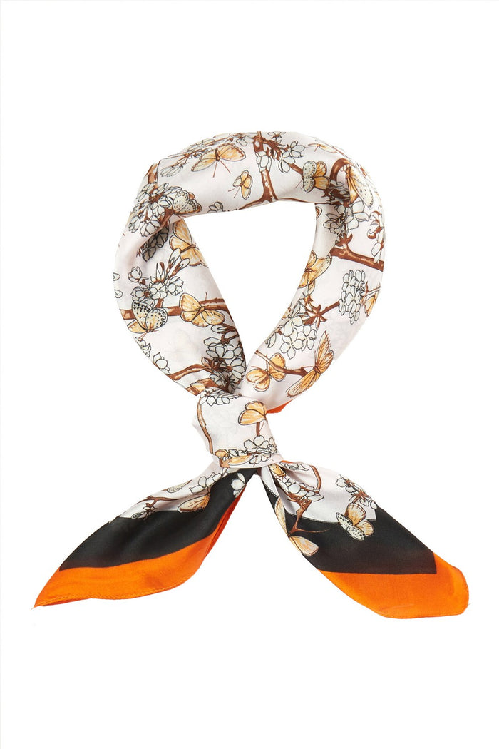 Flower With Butterfly Bandana