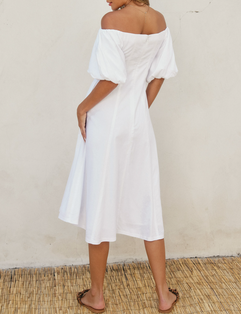 Off The Shoulder Midi Dress