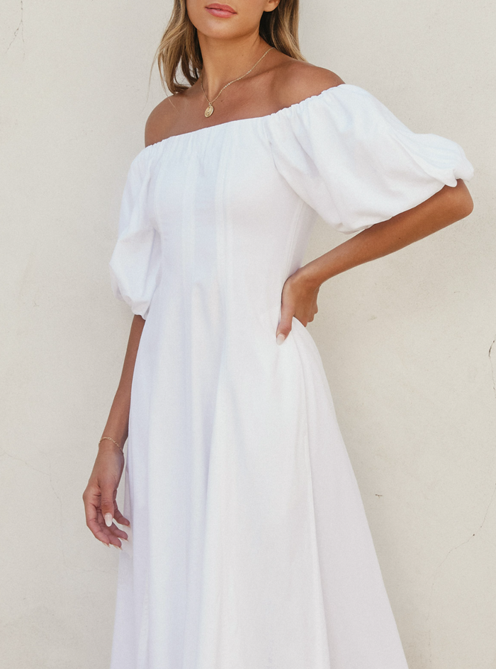 Off The Shoulder Midi Dress