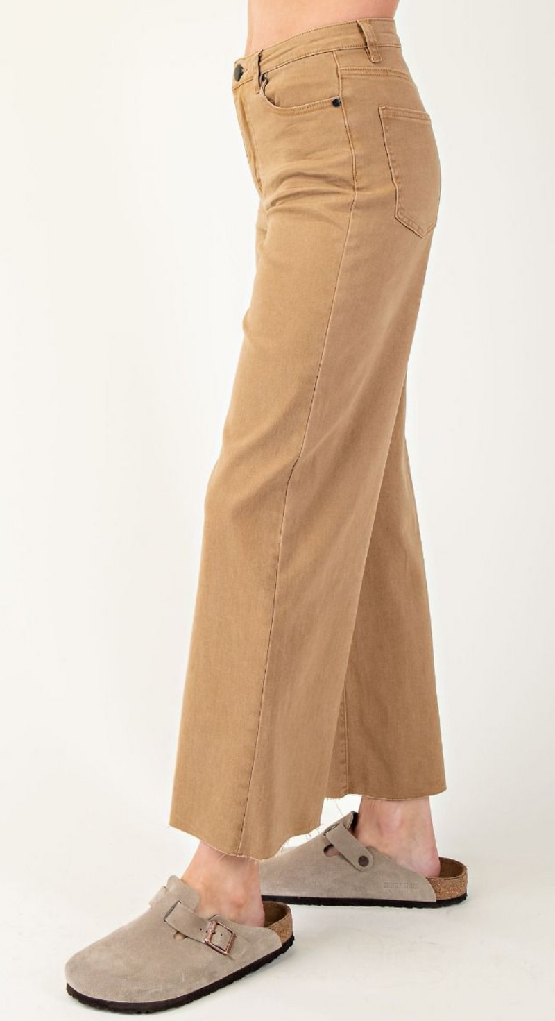 Soft Stretch High-Waisted Twill Pants