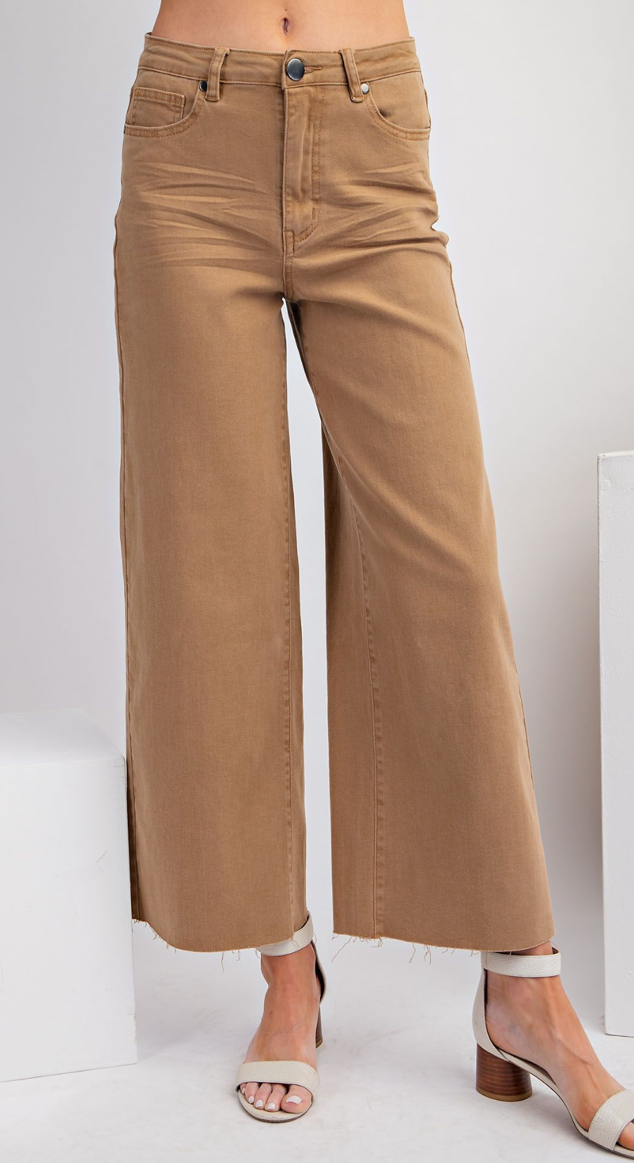 Soft Stretch High-Waisted Twill Pants