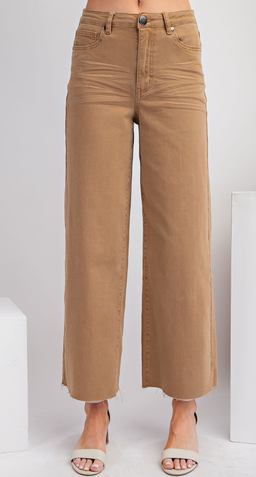 Soft Stretch High-Waisted Twill Pants