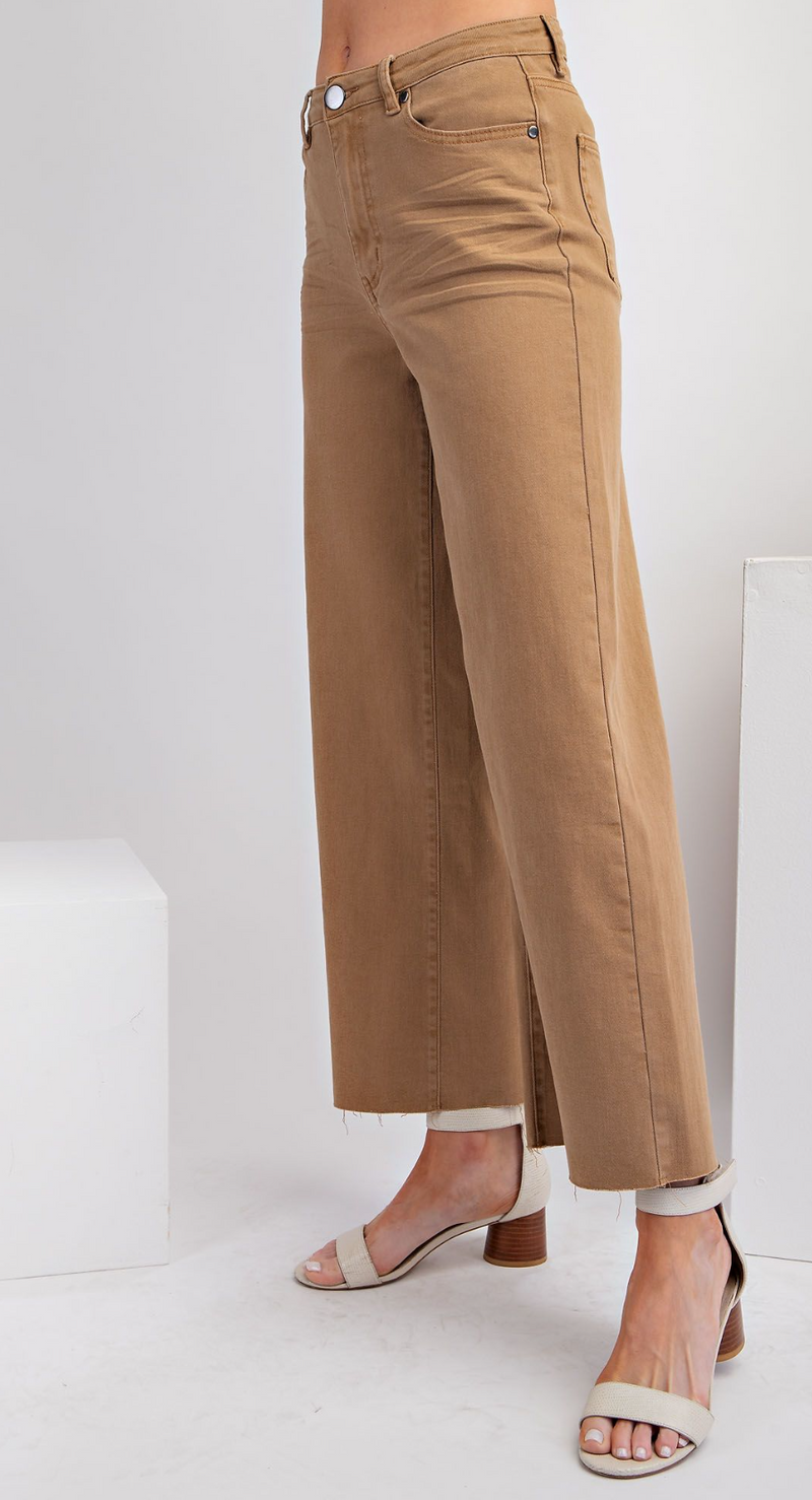 Soft Stretch High-Waisted Twill Pants