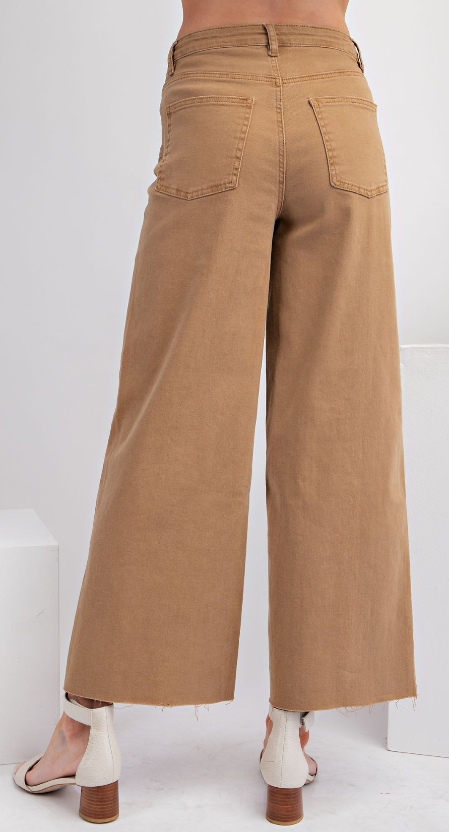 Soft Stretch High-Waisted Twill Pants