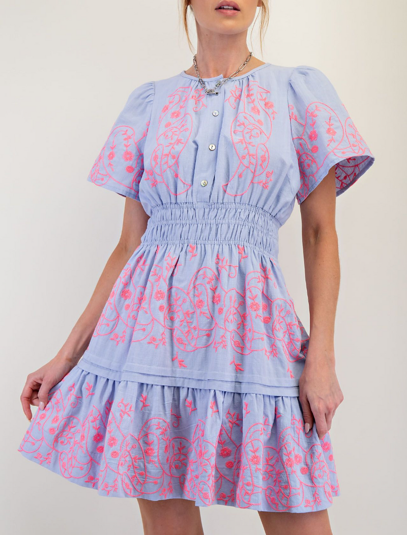 Embroidery Detailed Cotton Dress