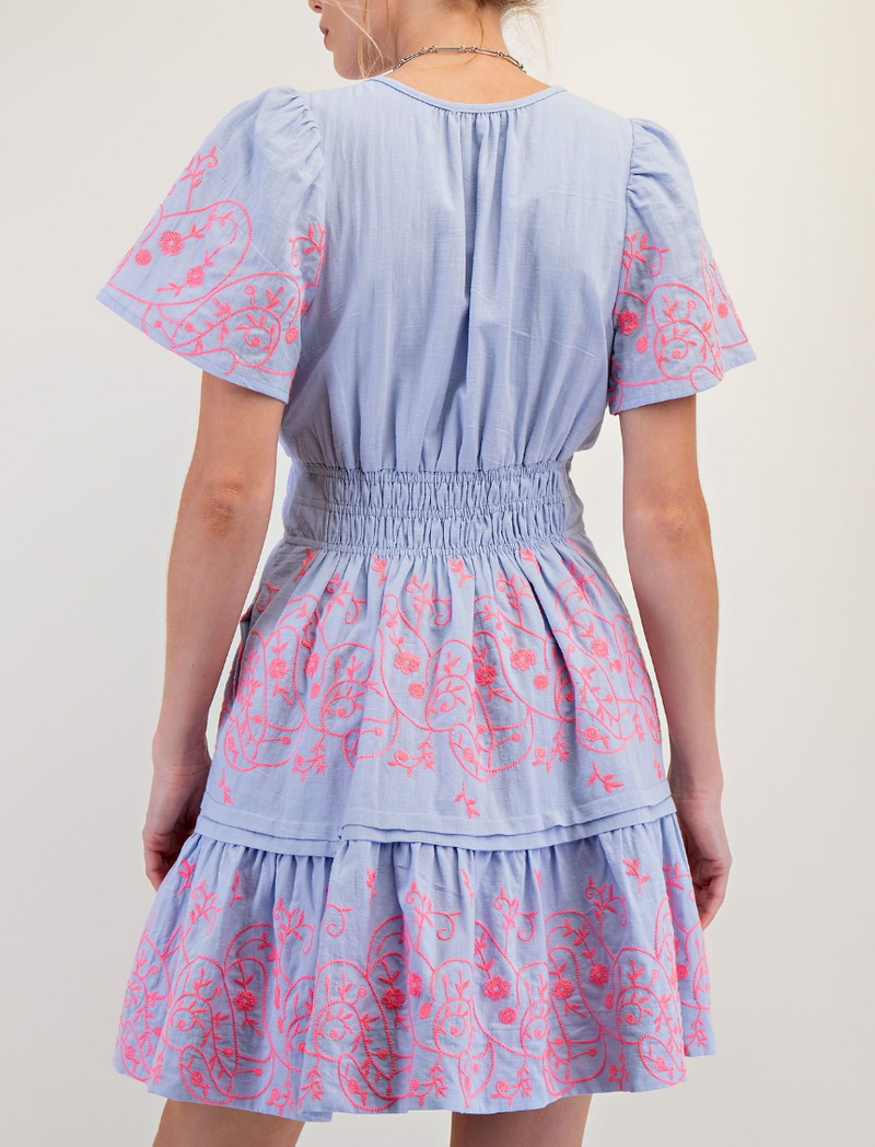 Embroidery Detailed Cotton Dress
