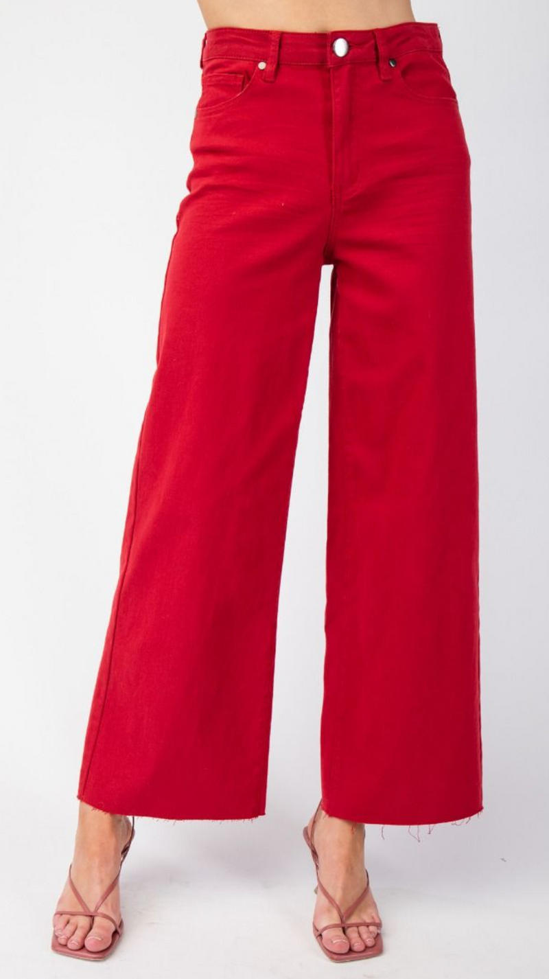 Soft Stretch High-Waisted Twill Pants