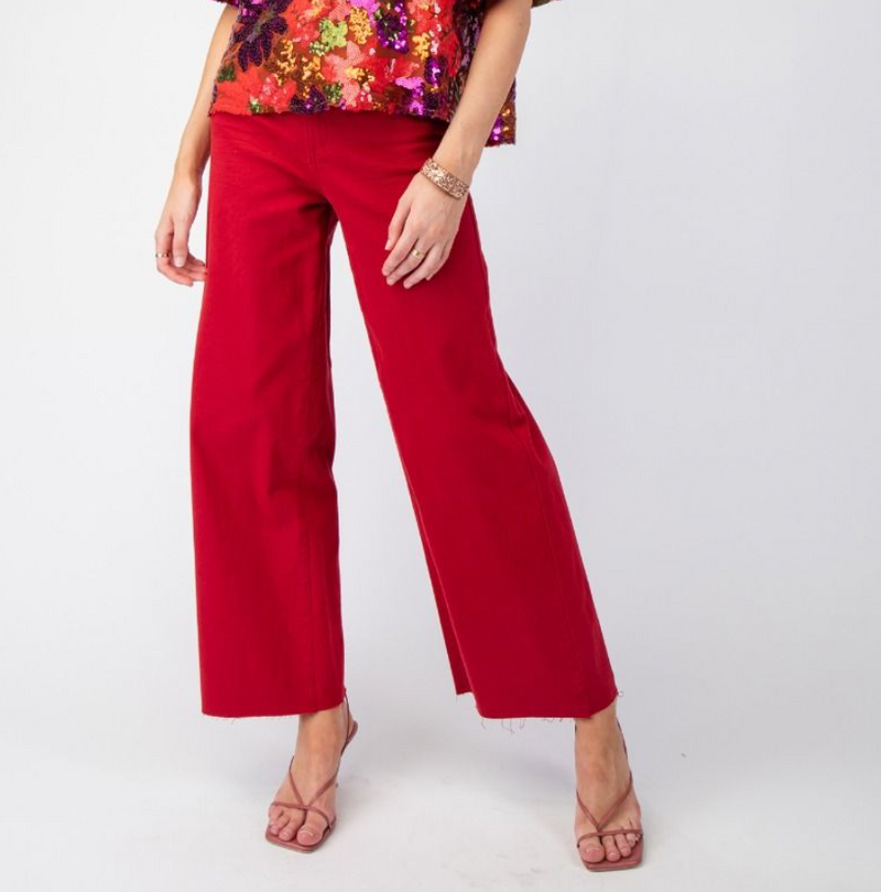 Soft Stretch High-Waisted Twill Pants