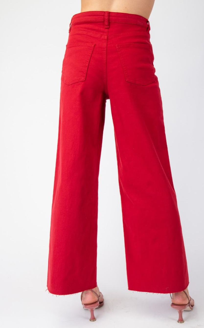 Soft Stretch High-Waisted Twill Pants