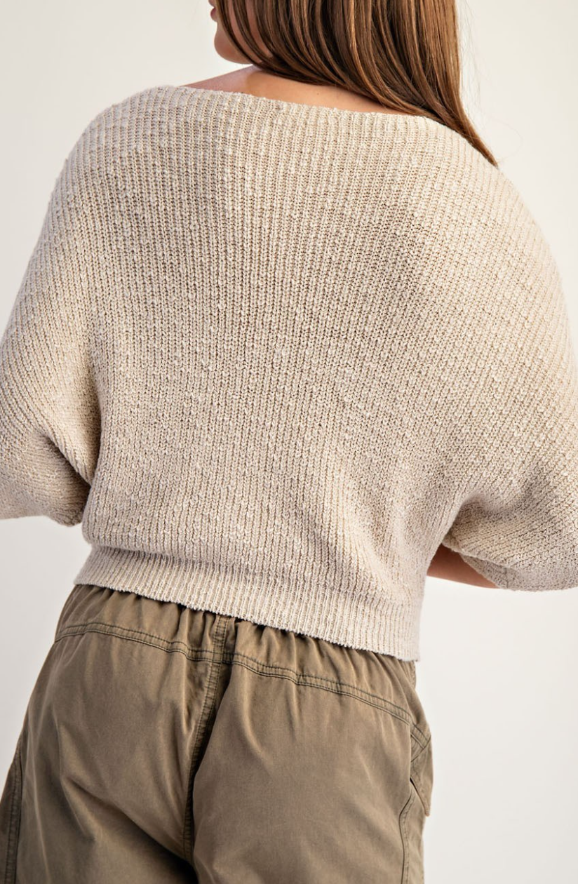 Subtle Boat Neck Sweater