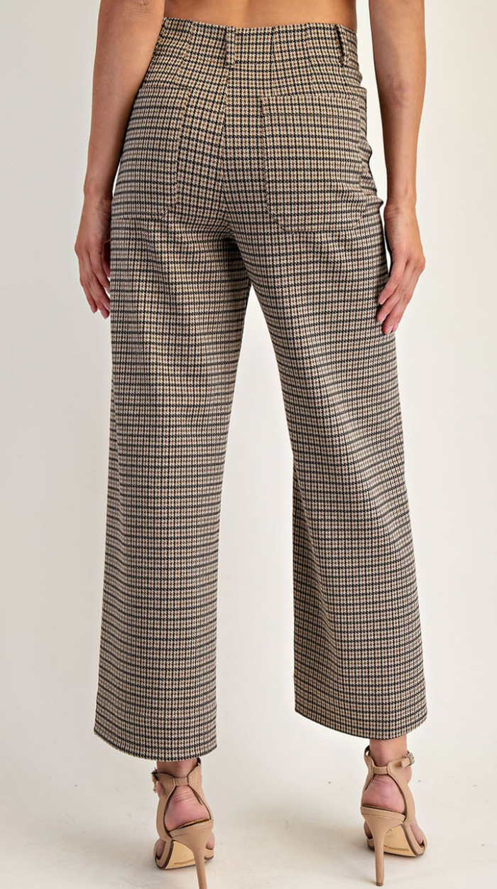 Houndstooth Pattern Pants, Set