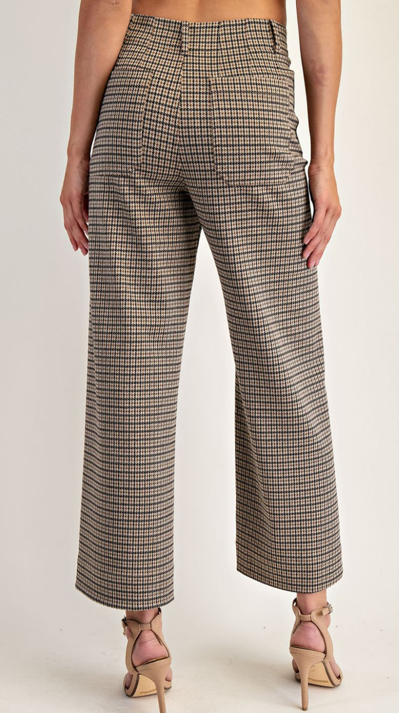 Houndstooth Pattern Pants, Set