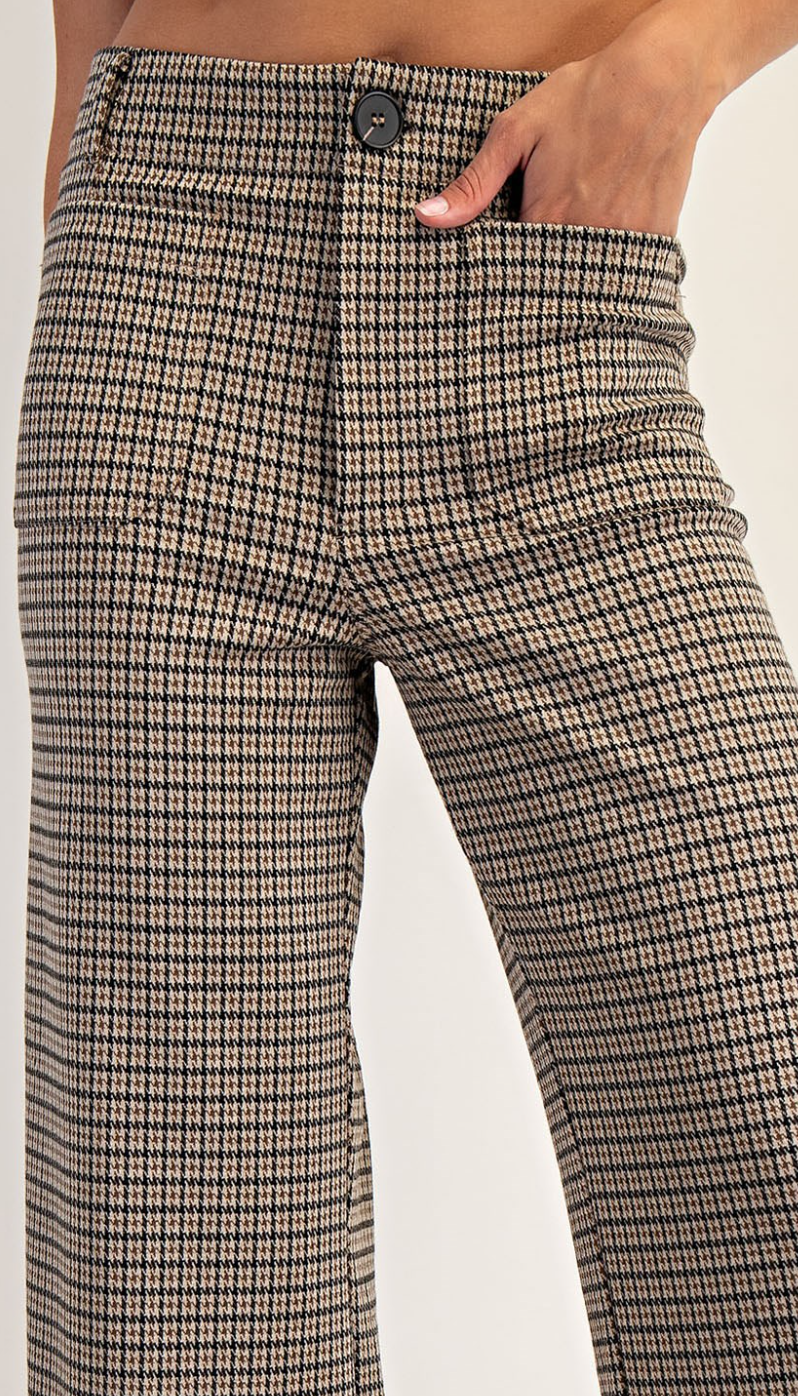 Houndstooth Pattern Pants, Set