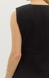 Solid Sleeveless Mini Dress