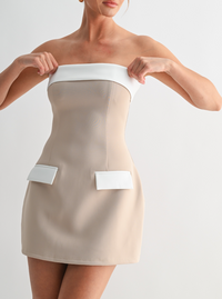 Monaco Contrast Mini Dress