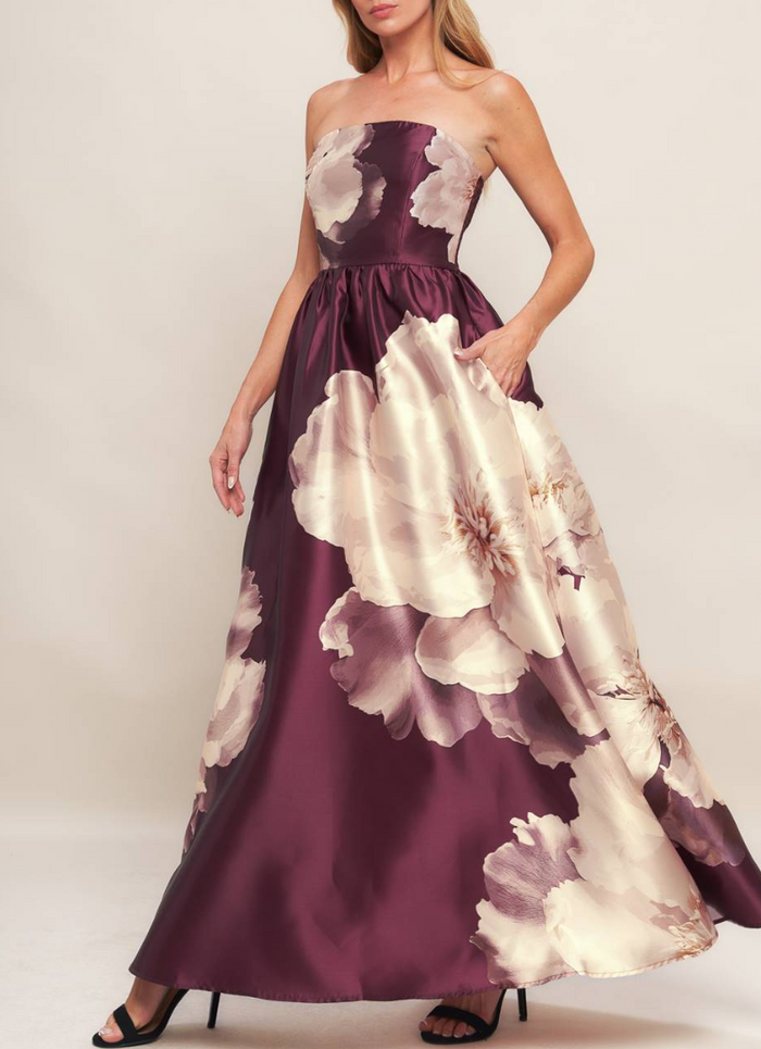 Floral Printed Woven Maxi Dress