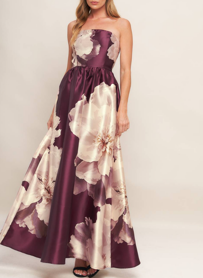 Floral Printed Woven Maxi Dress