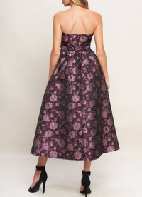 Jacquard Woven Midi Dress