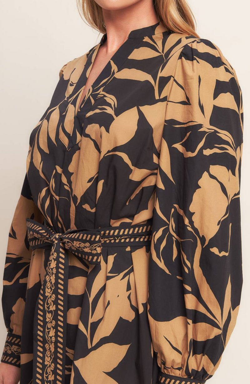 Floral Printed Midi Dress