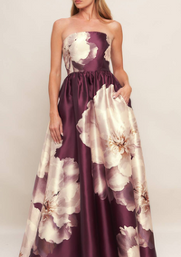 Floral Printed Woven Maxi Dress
