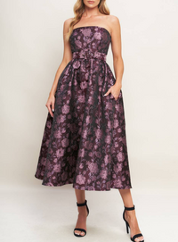 Jacquard Woven Midi Dress