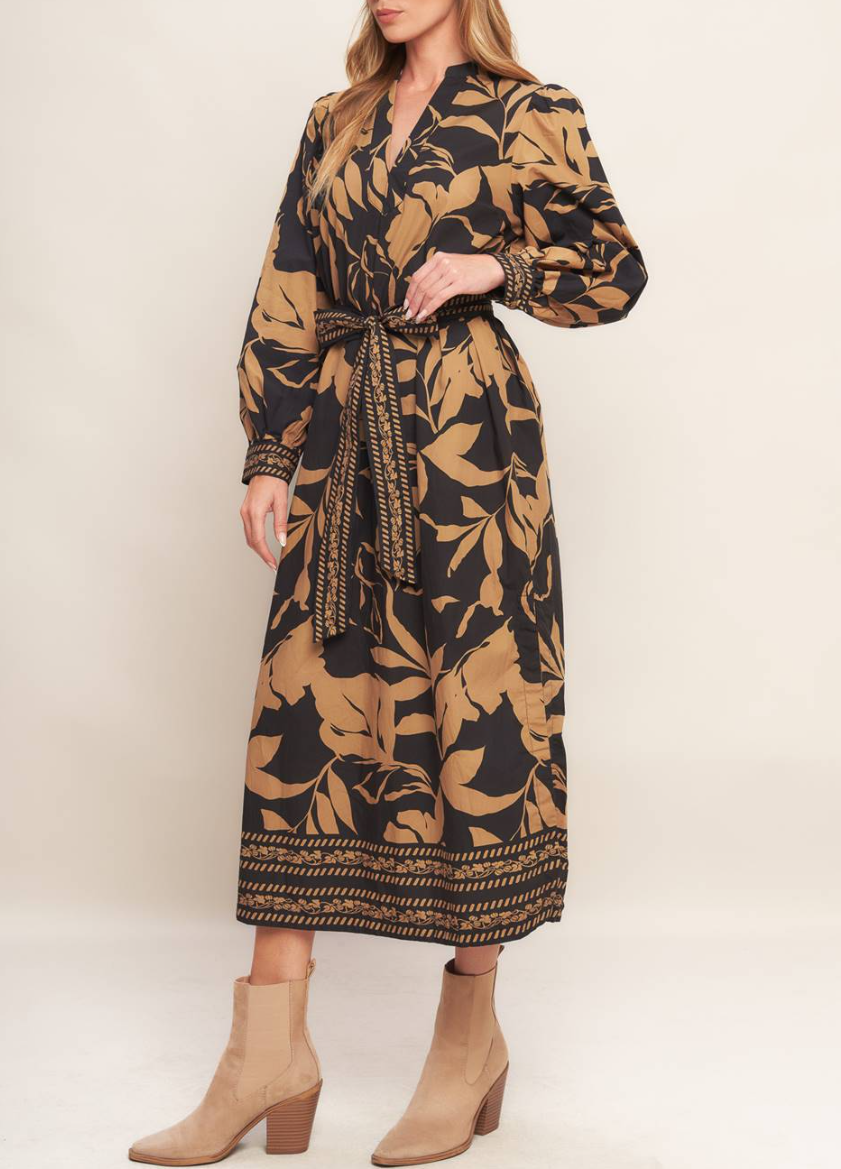 Floral Printed Midi Dress