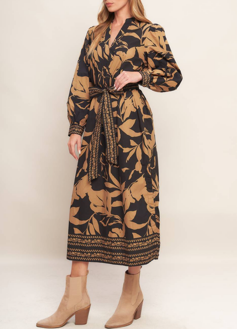 Floral Printed Midi Dress