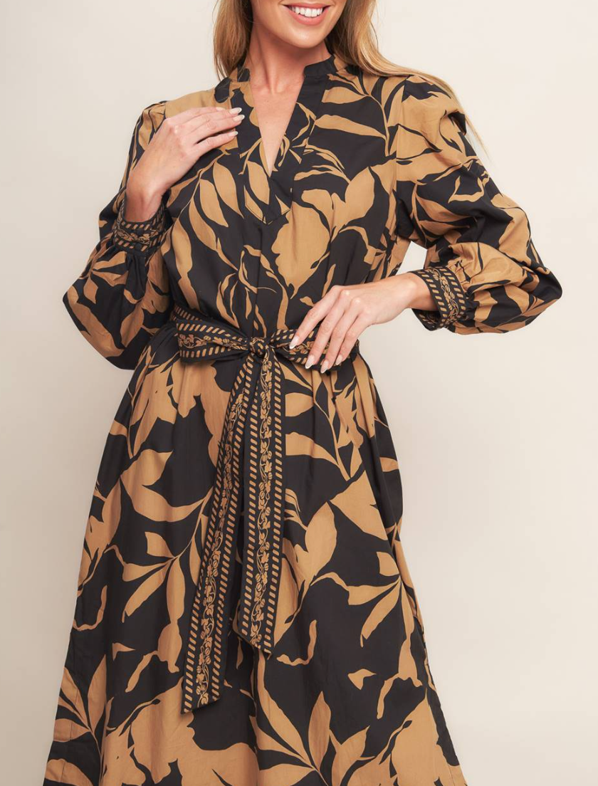 Floral Printed Midi Dress