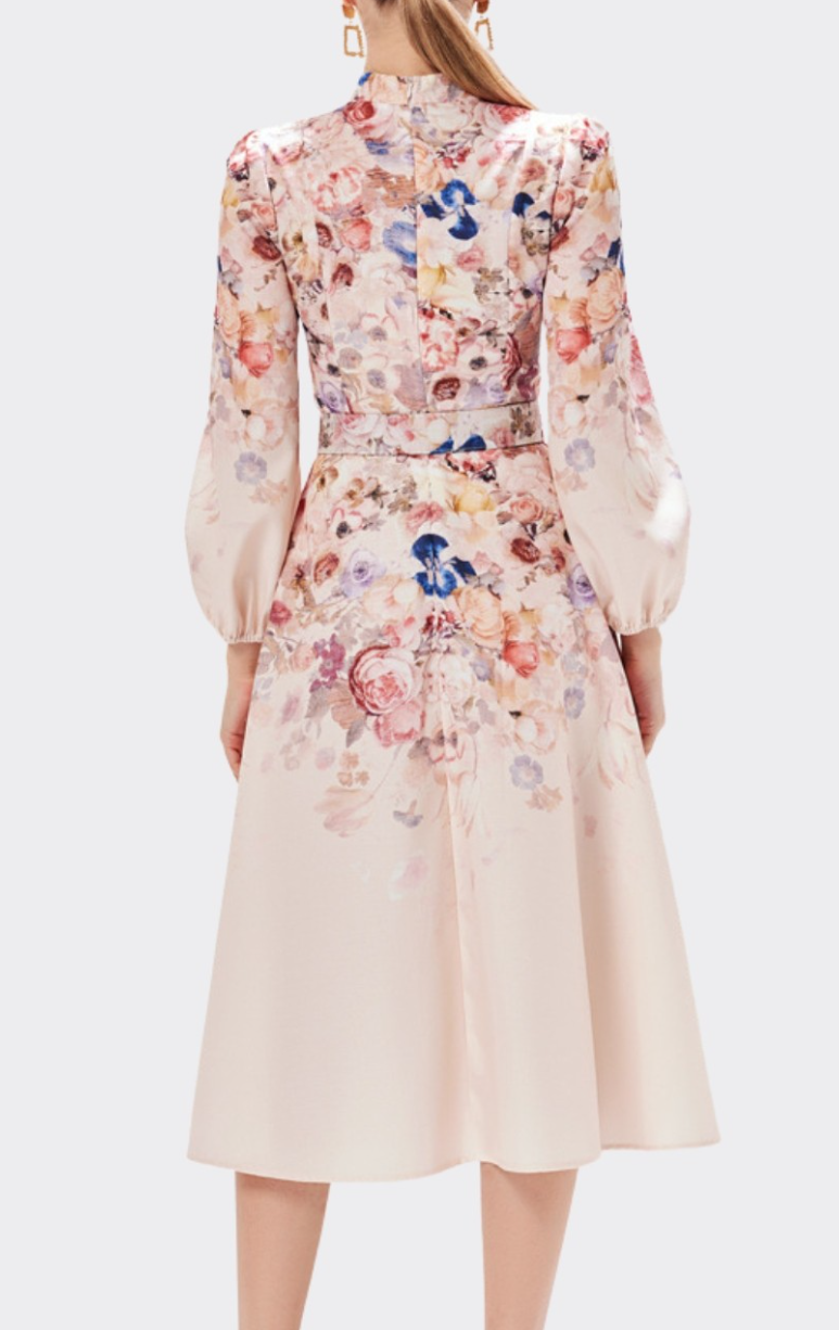 Petal Floral Midi Dress