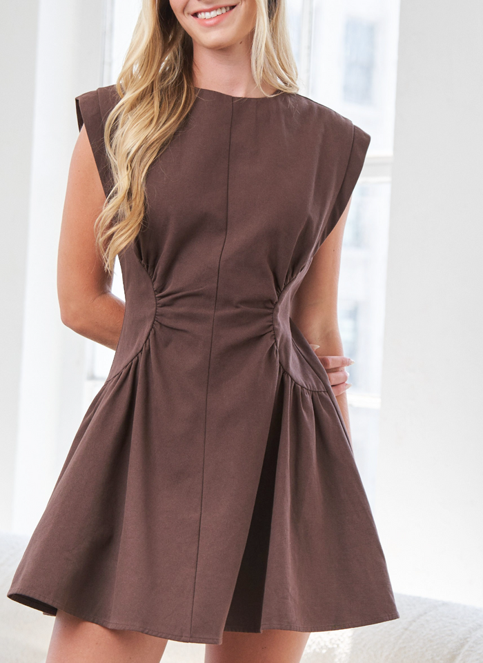 Brown Stella Mini Dress