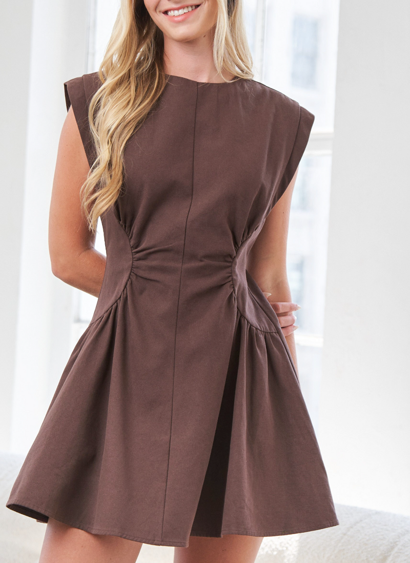 Brown Stella Mini Dress