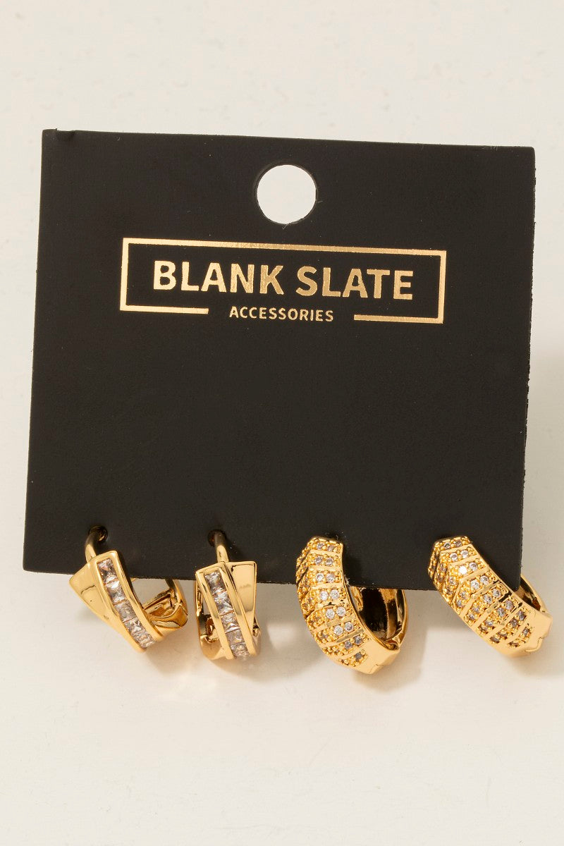 Set of Gold Earrings