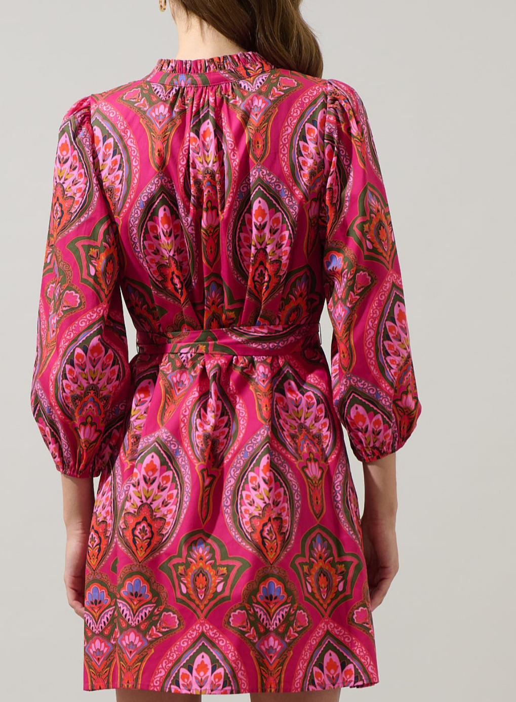 Paisley Eira Poplin Mini Dress