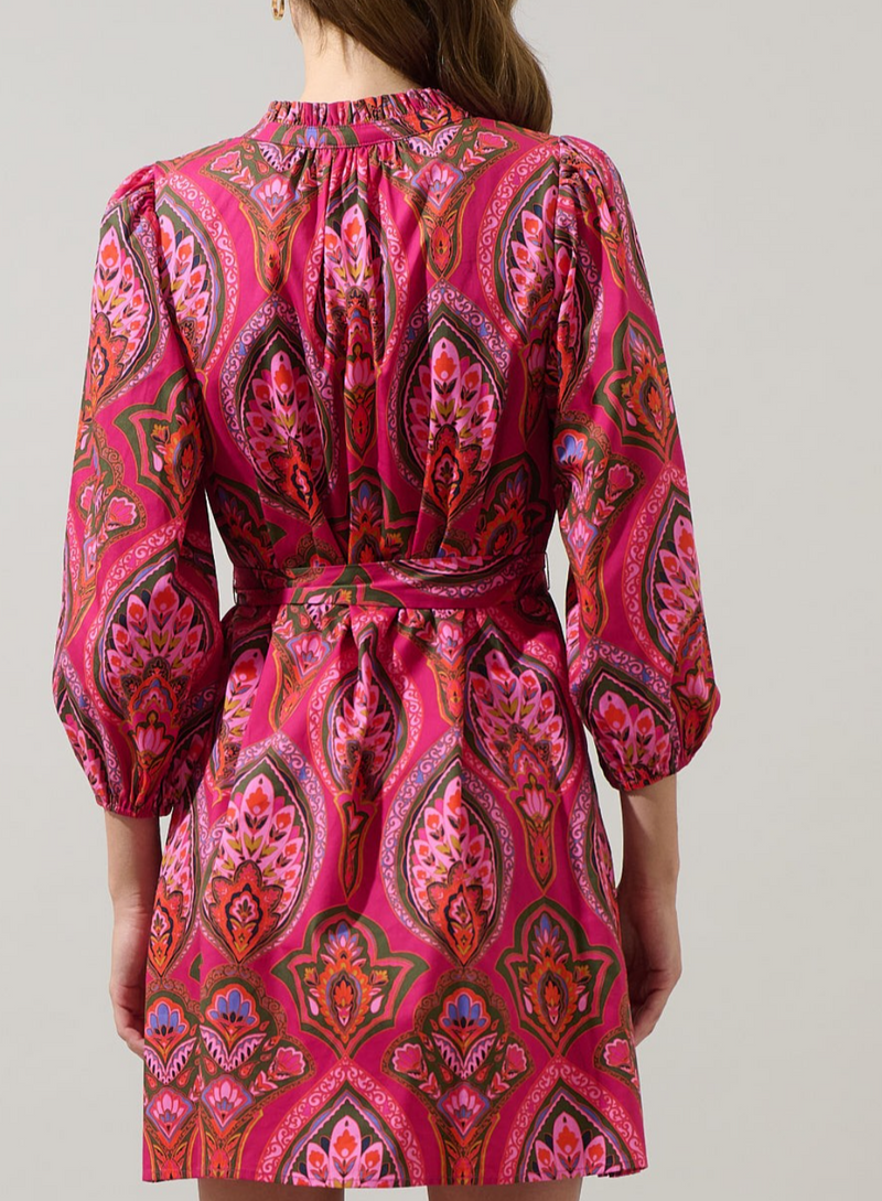 Paisley Eira Poplin Mini Dress