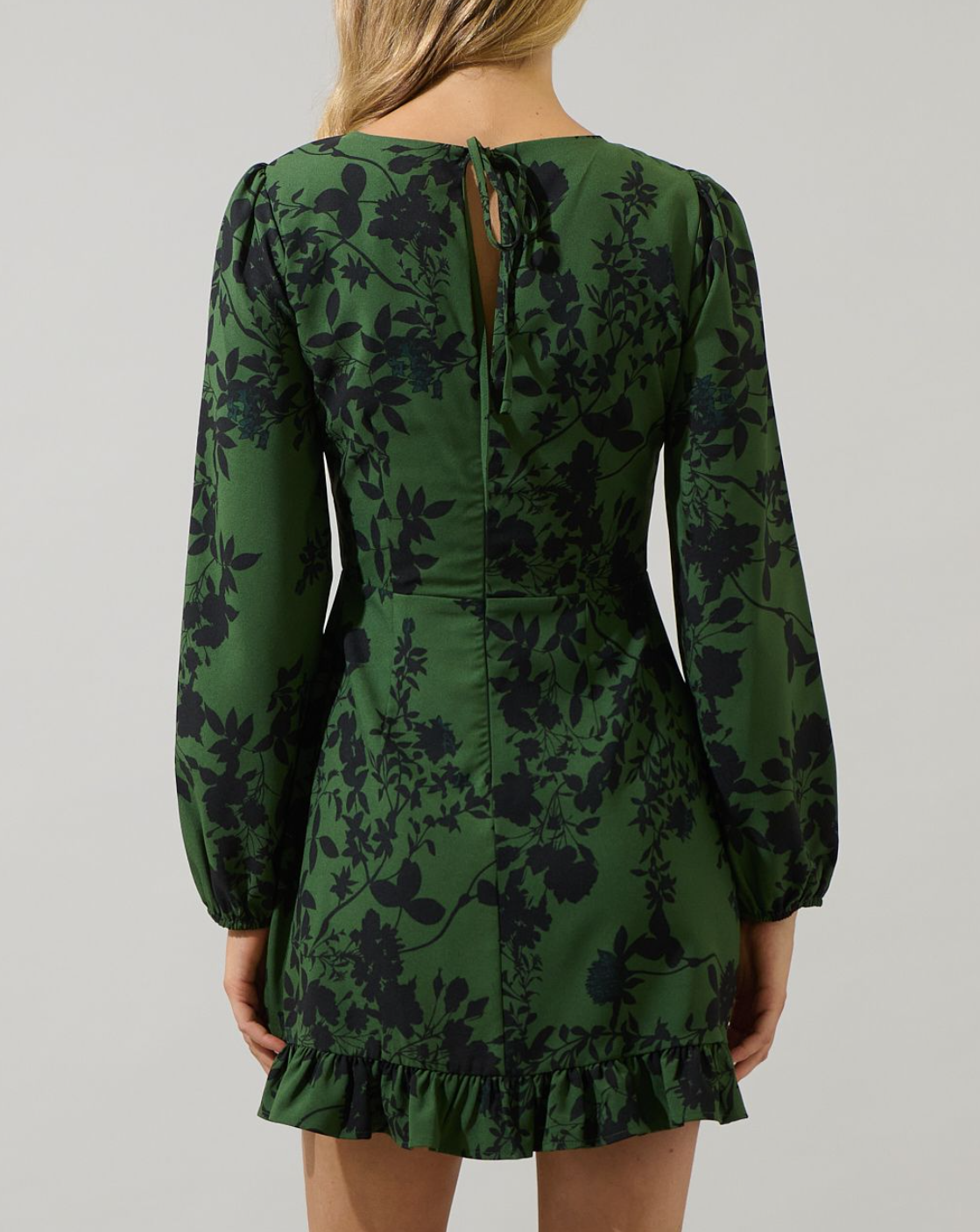 Floral Ruffle Flounce Mini Dress