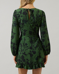 Floral Ruffle Flounce Mini Dress