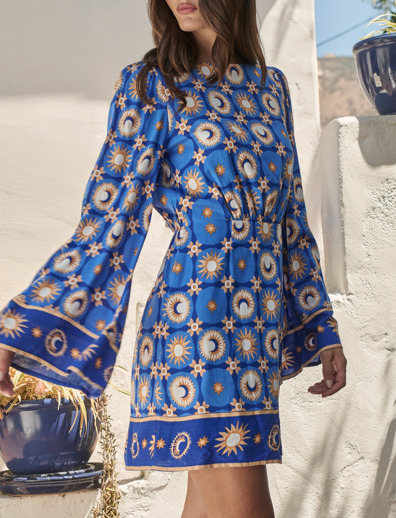 Moonshine Bell Sleeve Mini Dress