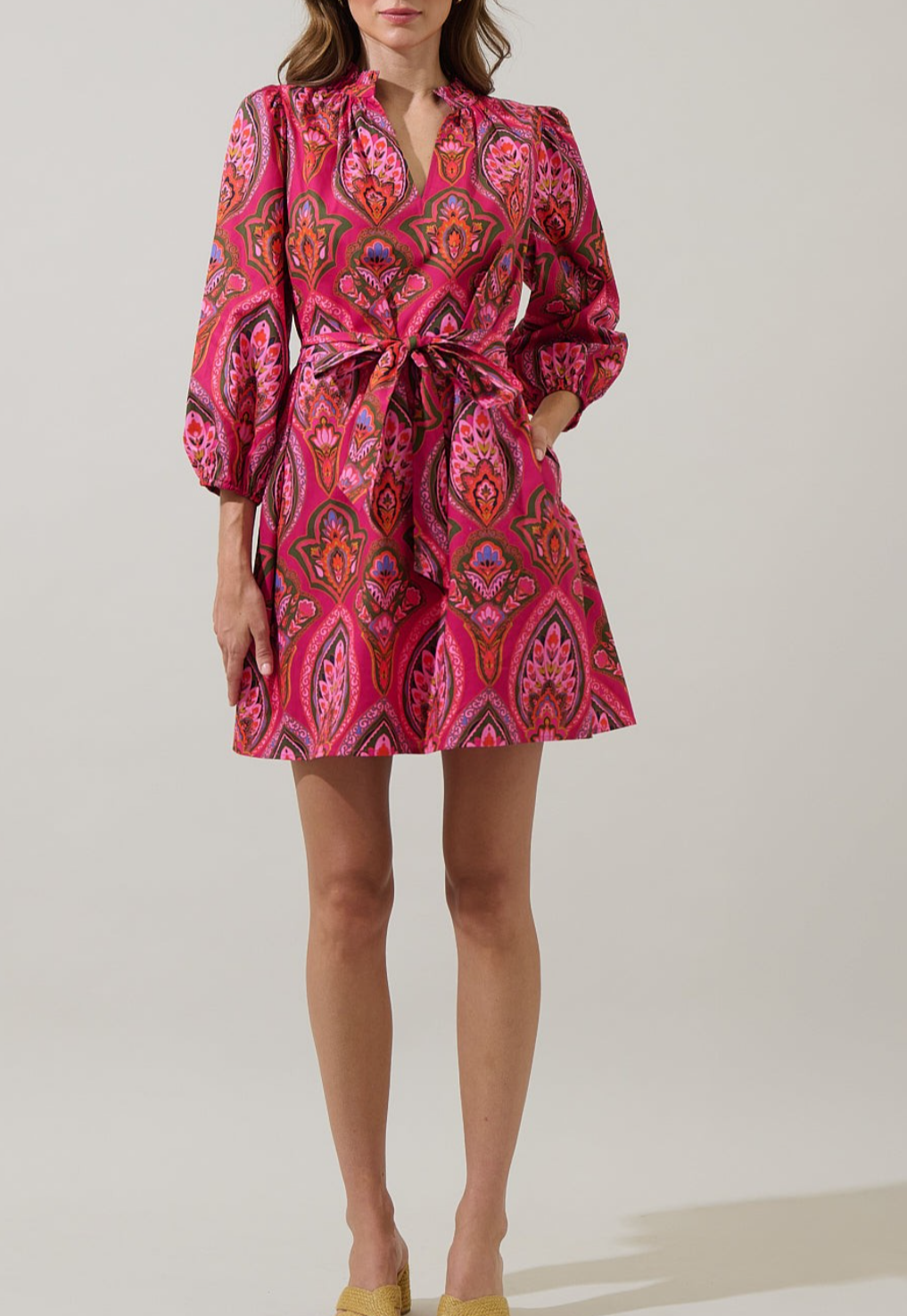 Paisley Eira Poplin Mini Dress