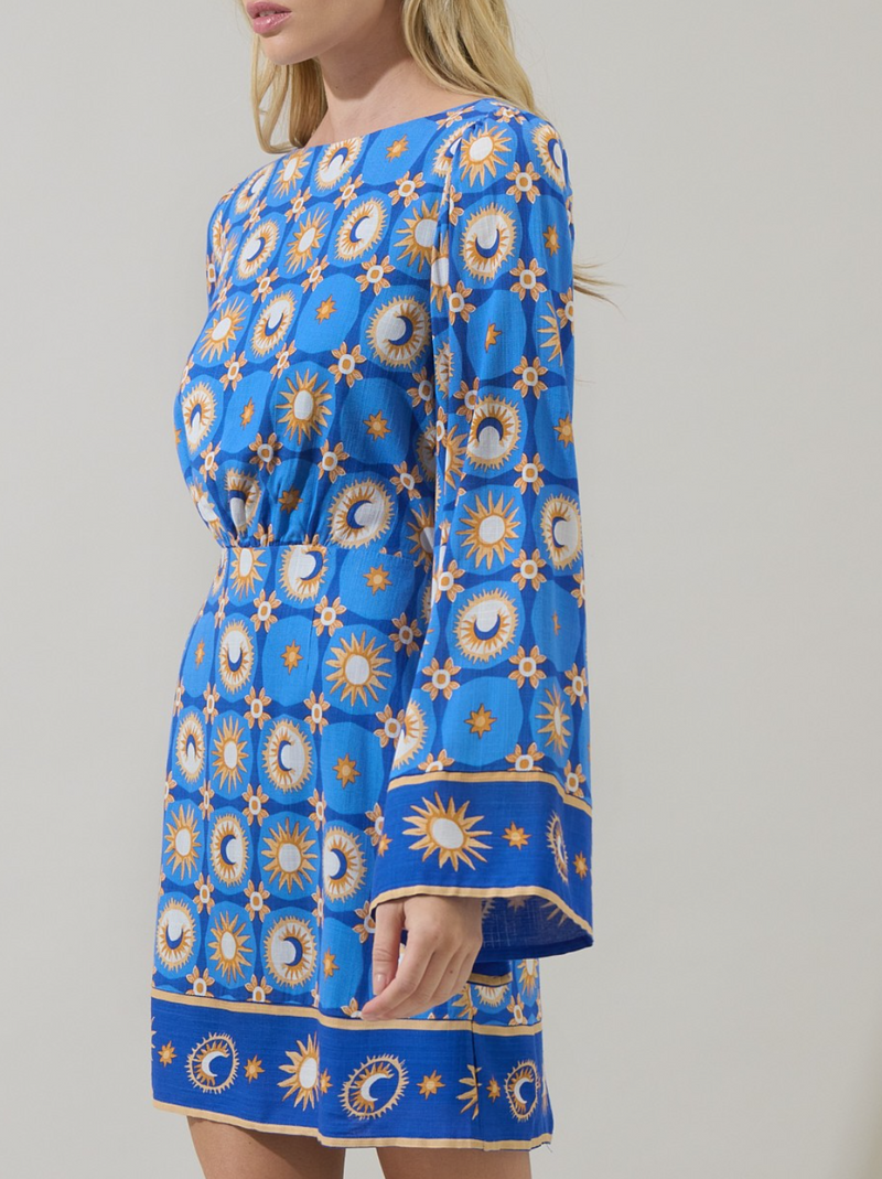 Moonshine Bell Sleeve Mini Dress